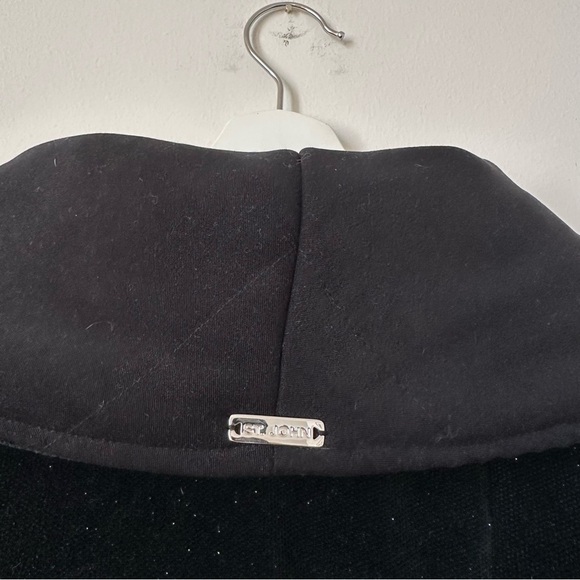 St. John Sport Black Sparkly Reversible Puffer Jacket Size M - Picture 6 of 8